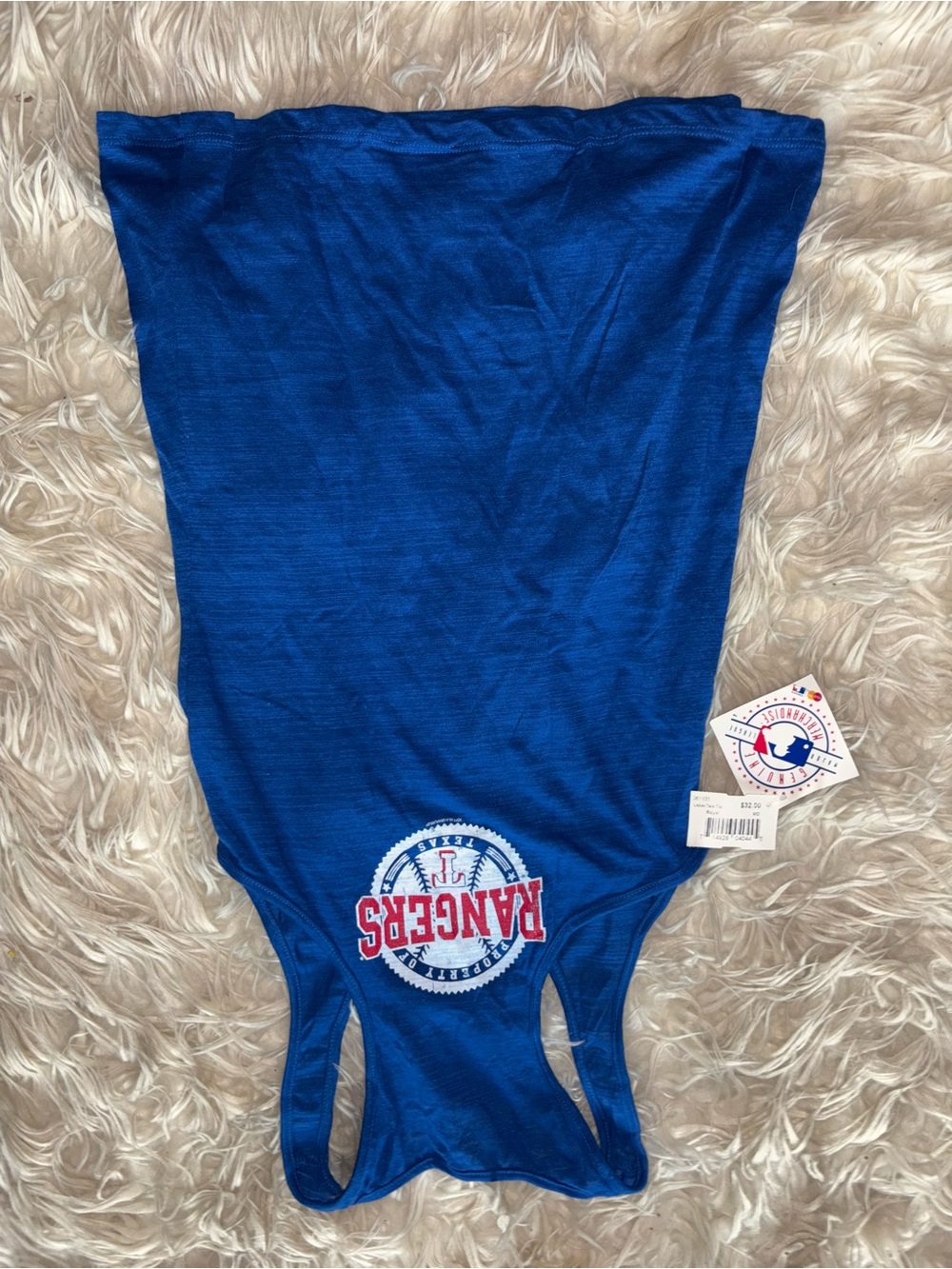Texas Rangers Royal Blue Tank Top